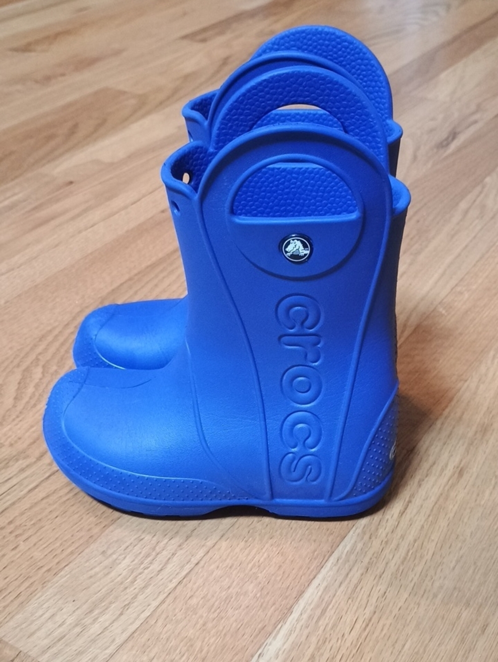 CROCS Kids Bright Blue Waterproof Rain Boots